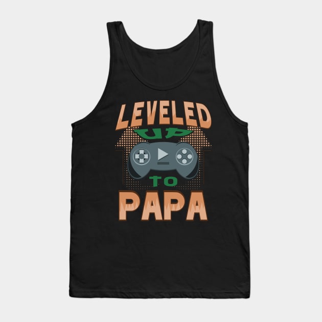 Leveled Up To Papa Gaming Console Tank Top by JaussZ